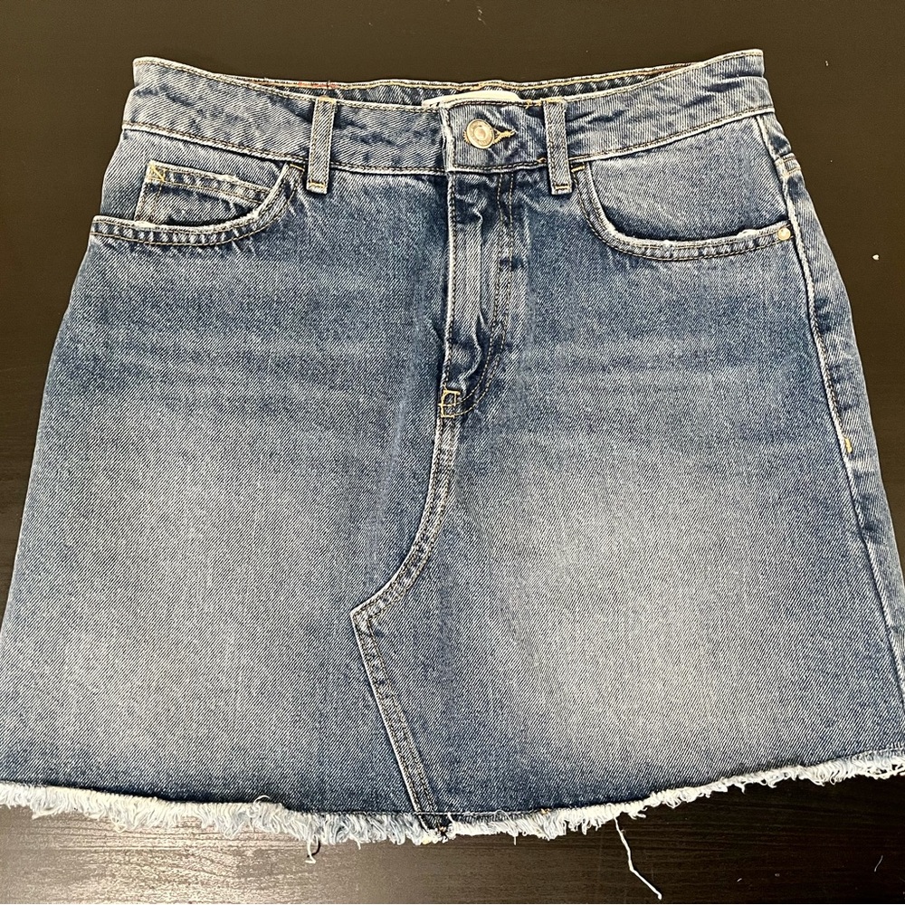 Zara denim circle skirt